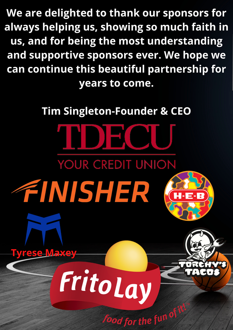 Thank You, Sponsors! 